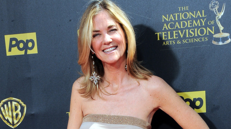 Kassie DePaiva smiling red dress