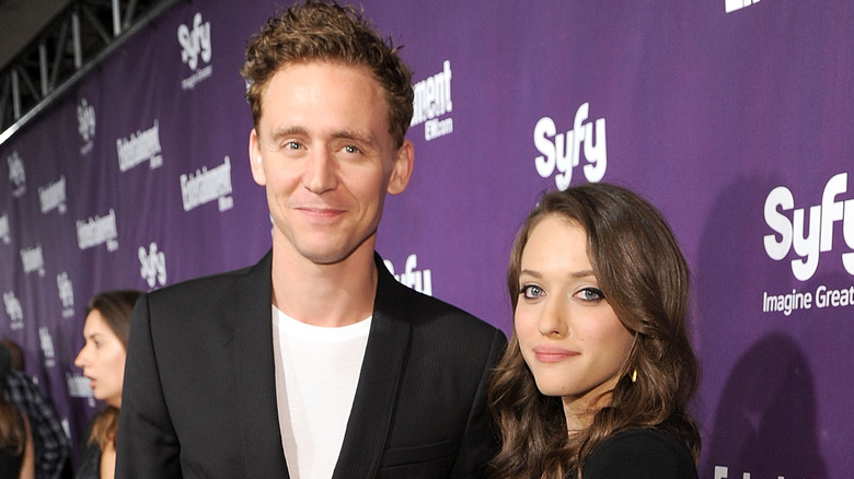Kat Dennings and Tom Hiddleston pose together
