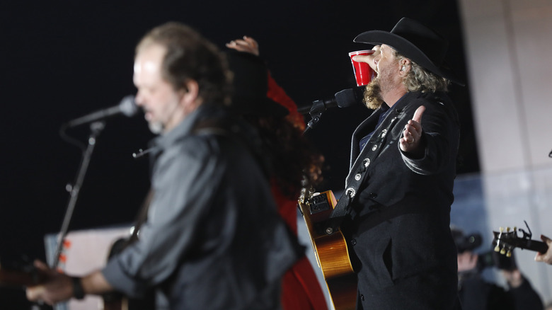 Toby Keith with red solo cup
