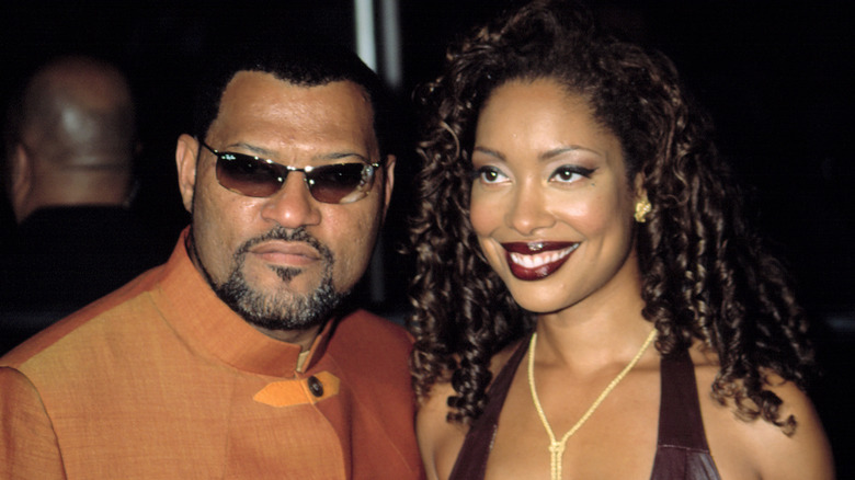 Laurence Fishburne and Gina Torres in 2003