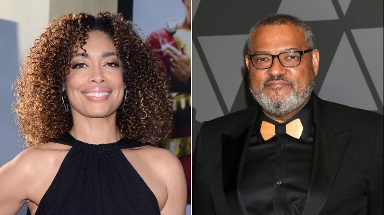 Gina Torres and Laurence Fishburne