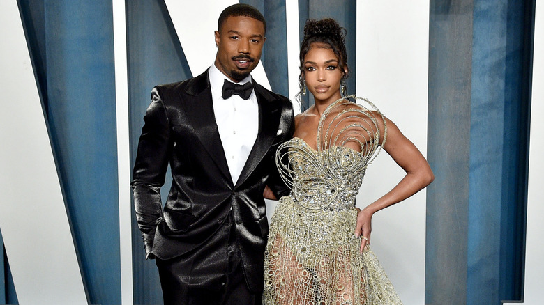 Michael B. Jordan and Lori Harvey together on the red carpet