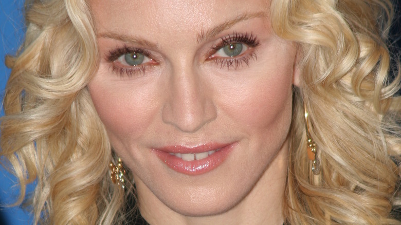 Madonna with wide smile on the red carpet