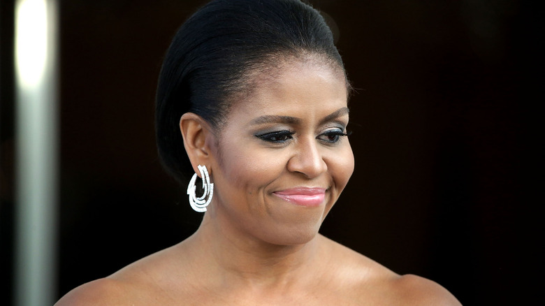 Michelle Obama smiling