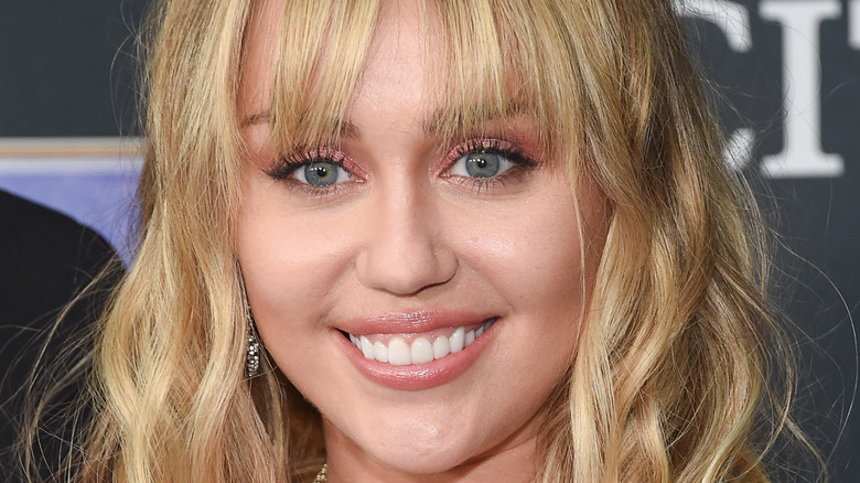 Miley Cyrus smiling