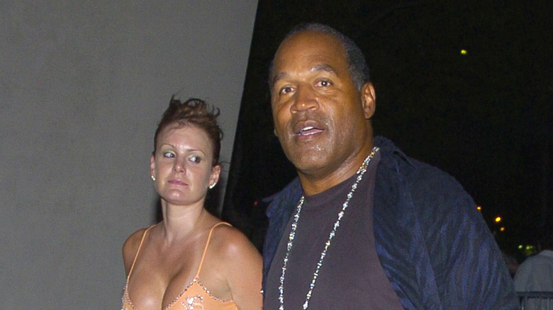 Christie Prody and O.J. Simpson candid