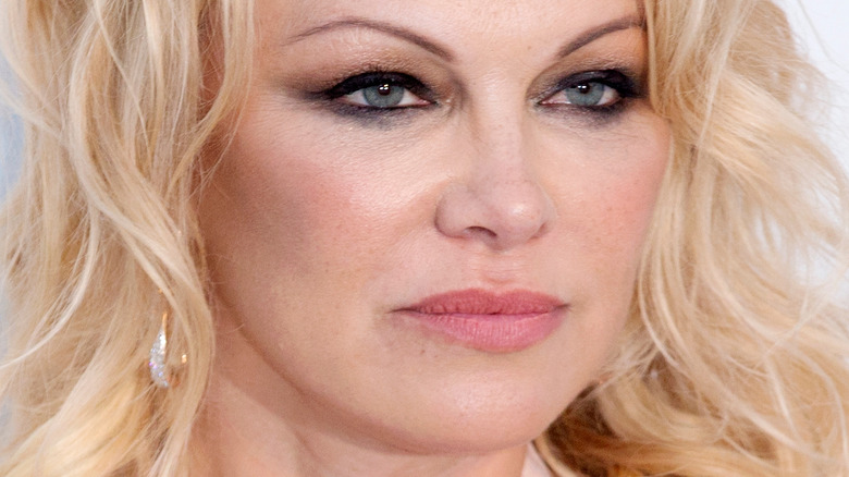 Pamela Anderson attending an event in 2019