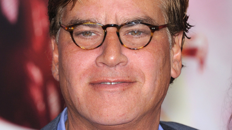 Aaron Sorkin, posing