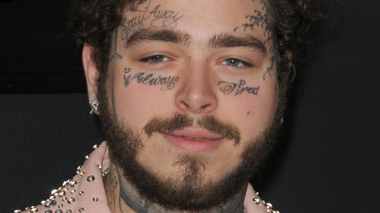 Post Malone smiling