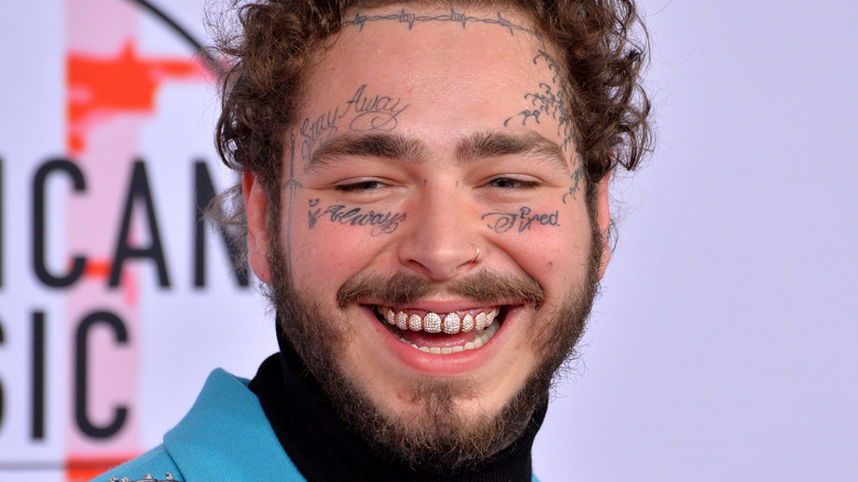 Post Malone smiling