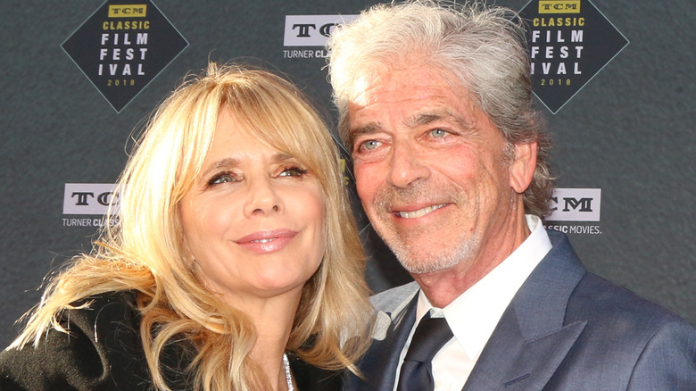 Rosanna Arquette and Todd Morgan smile