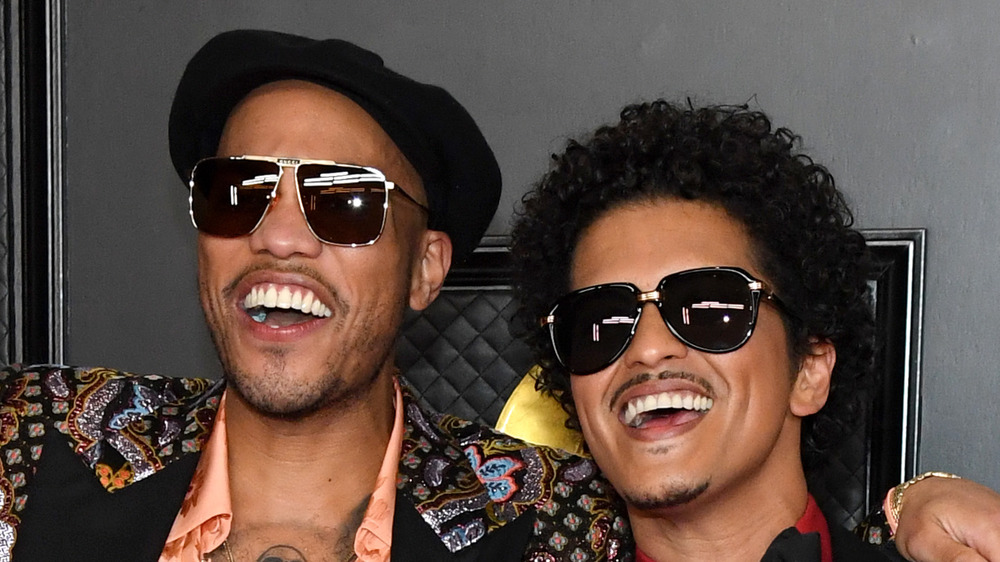 Anderson .Paak and Bruno Mars on the Grammy red carpet