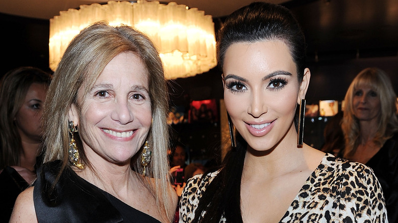 Kim Kardashian and Cici Bussey smiling