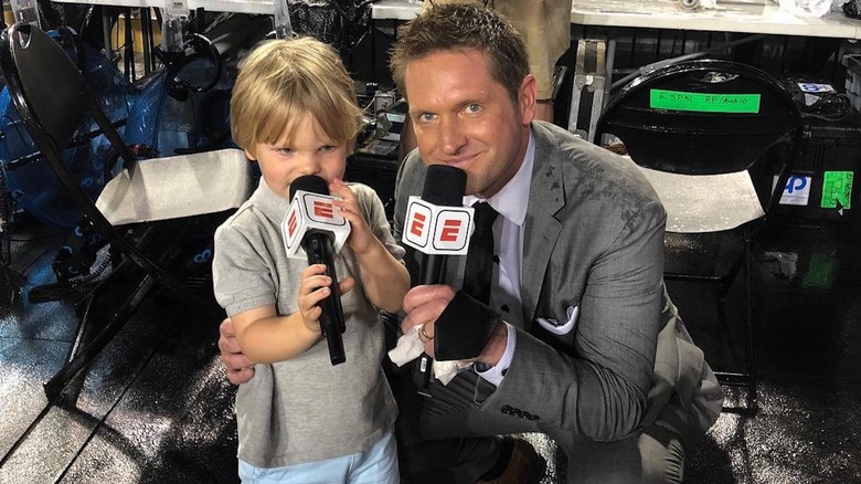Todd McShay and his child