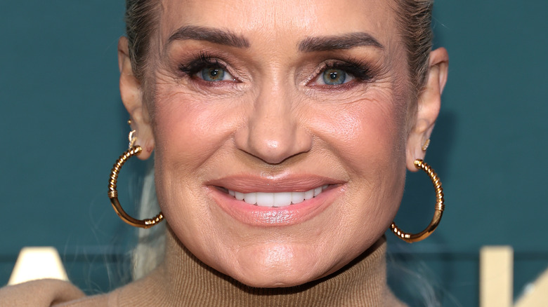 Yolanda Hadid hoop earrings