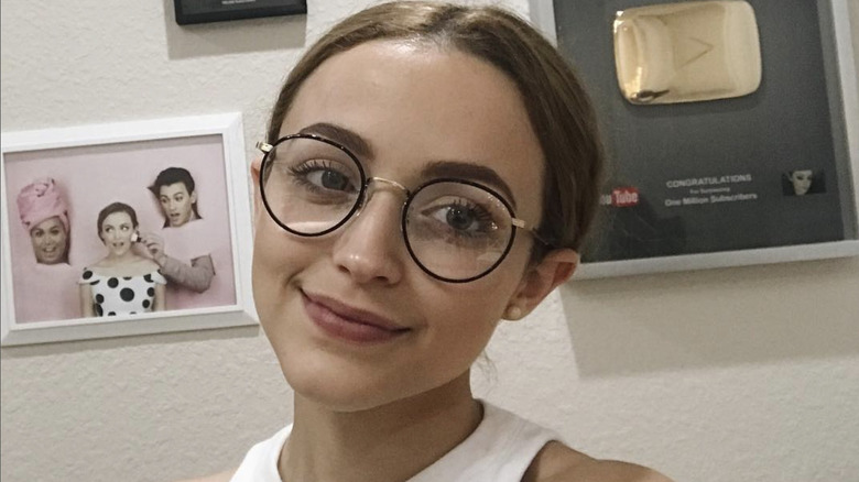 KathleenLights wearing glasses