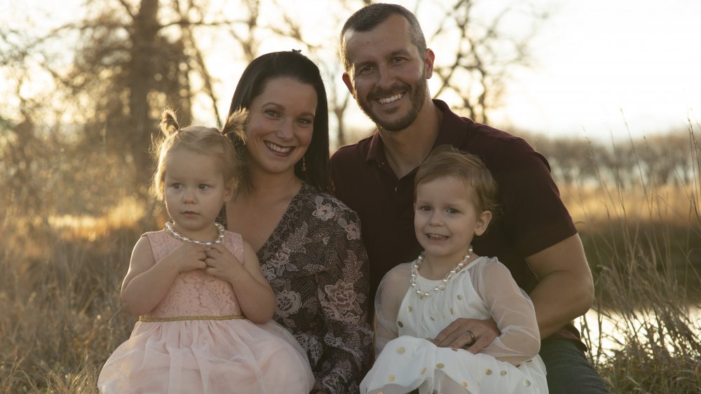 Chris and Shanann Watts with their daughters, featured in American Murder: The Family Next Door