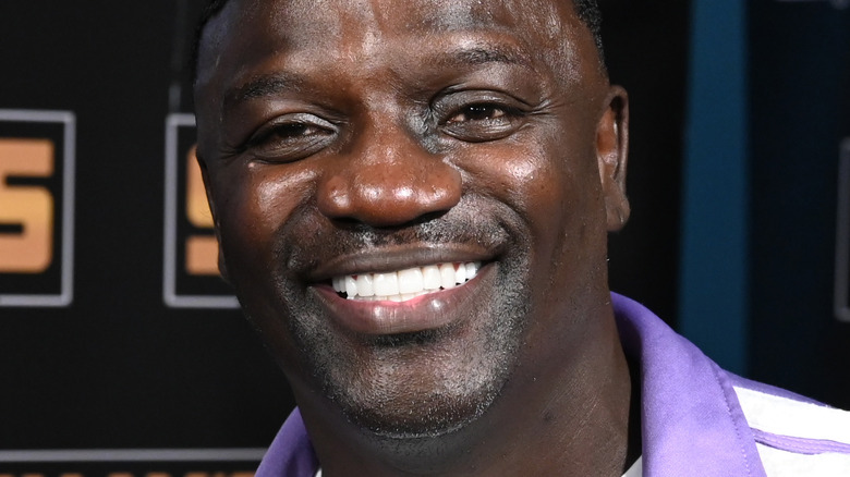 Akon smiling