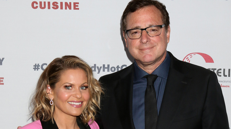 Candace Cameron Bure and Bob Saget, smiling