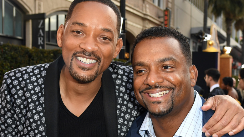 Will Smith and Alfonso Ribeiro pose for photo