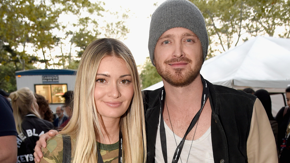 Aaron Paul and Lauren Parsekian