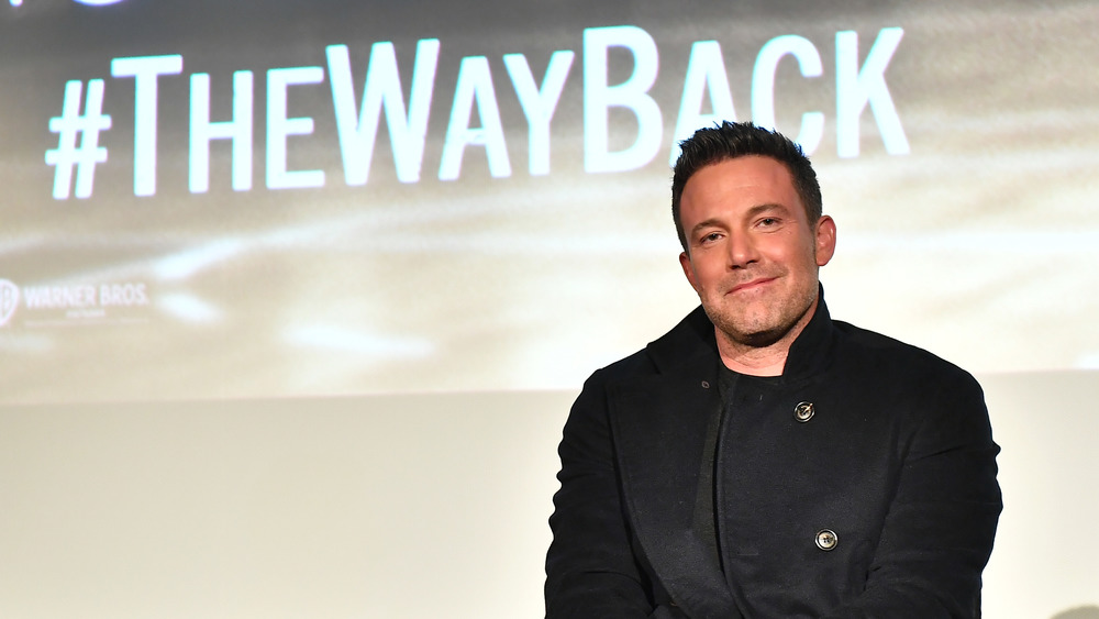Ben Affleck on stage smiling