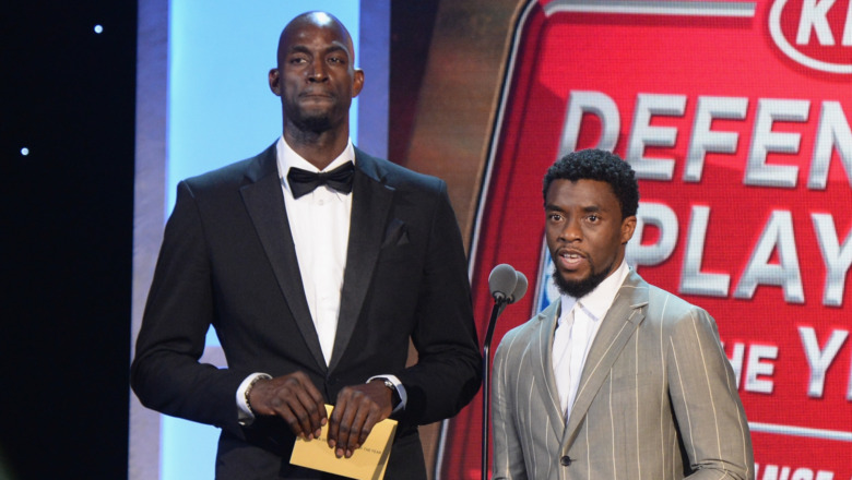 Chadwick Boseman and Kevin Garnett