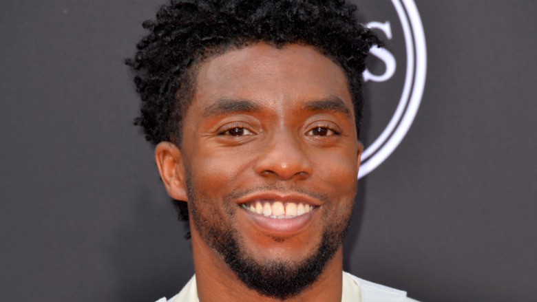 Chadwick Boseman smiling
