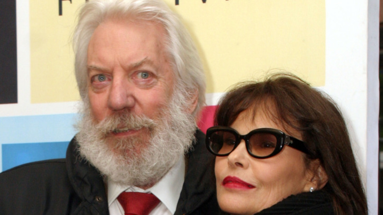Donald Sutherland and Francine Racette, Italian Job movie premiere red carpet