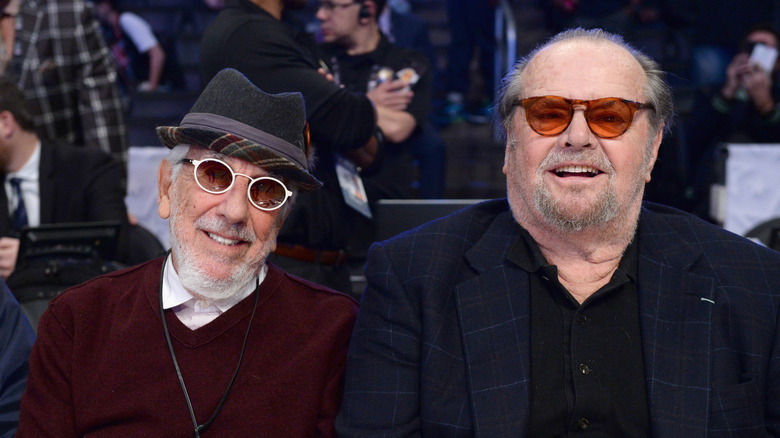 Lou Adler and Jack Nicholson at the NBA All-Star Game 2018