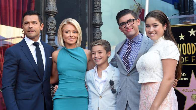 Lola Consuelos with family at Hollywood Walk of Fame