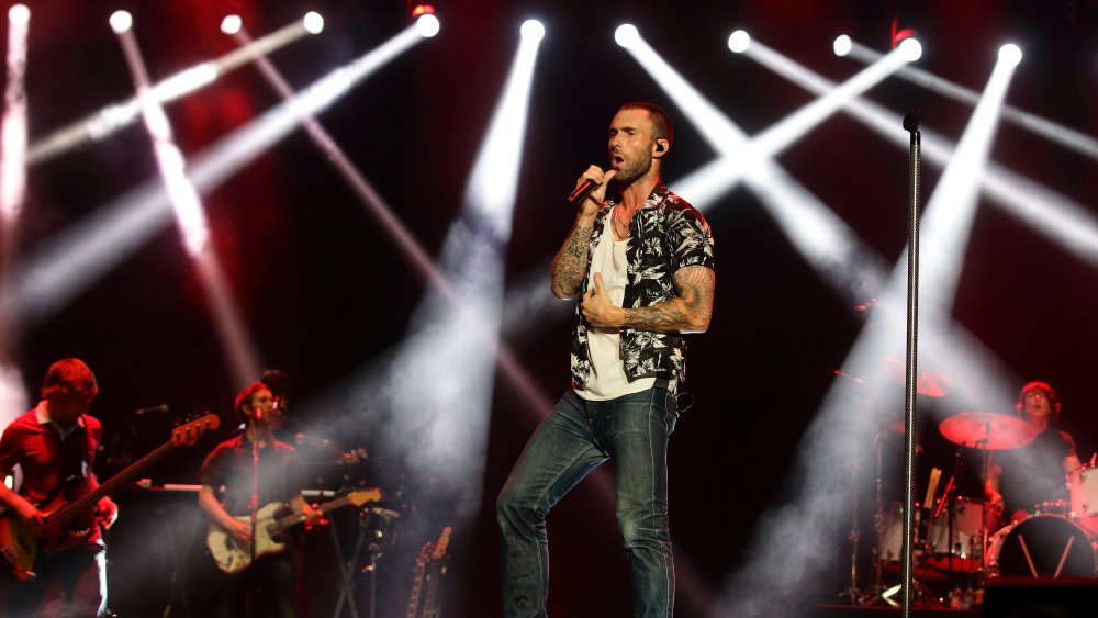 Maroon 5 performing 