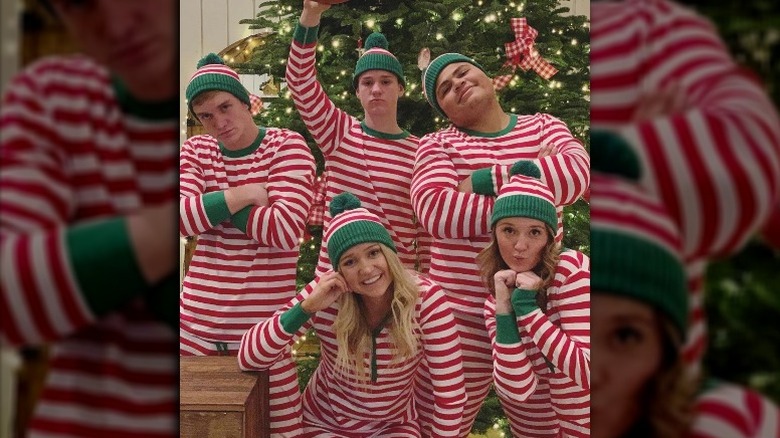 The Drummond kids at Christmas