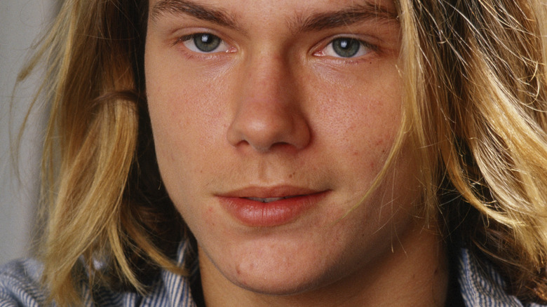 River Phoenix smiling