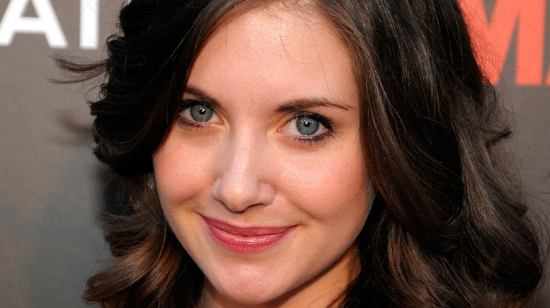 Alison Brie smiling curly hair