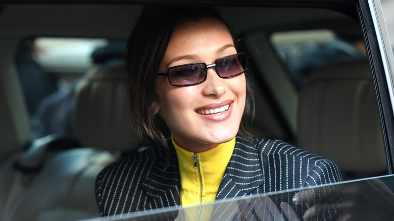 Bella Hadid wearing sunglasses