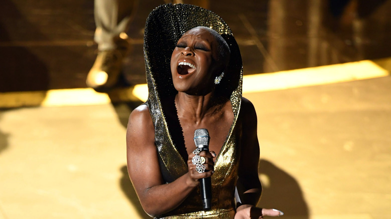 Cynthia Erivo singing at the Oscars