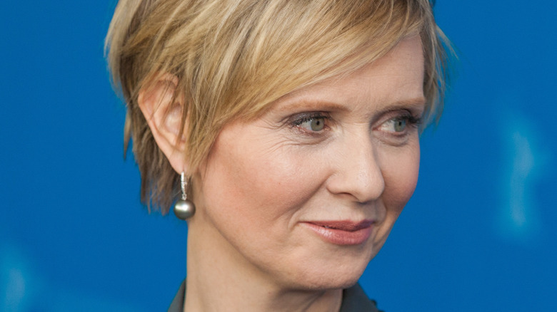 Cynthia Nixon smiling 