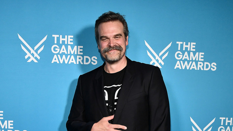 David Harbour on red carpet