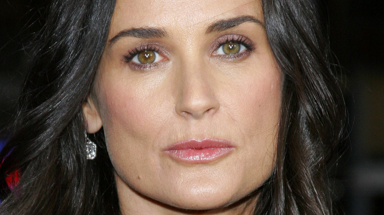 Demi Moore close up portrait