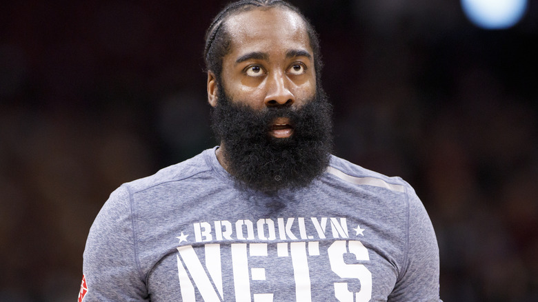 James Harden on court