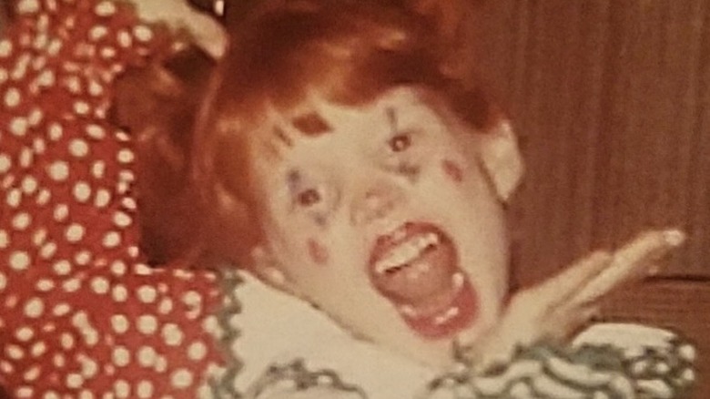 Jessica Chastain, photo of her as a child