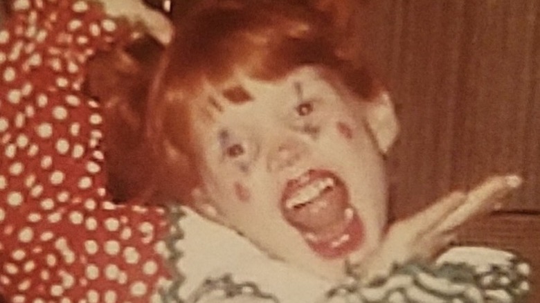 Jessica Chastain, photo of her as a child