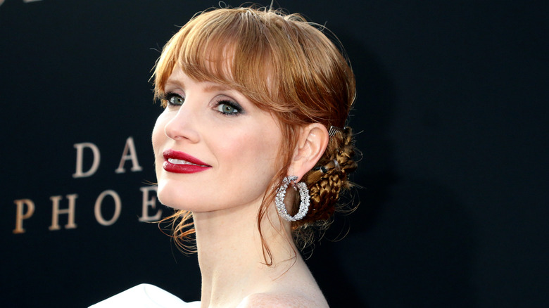 Jessica Chastain,  smiling