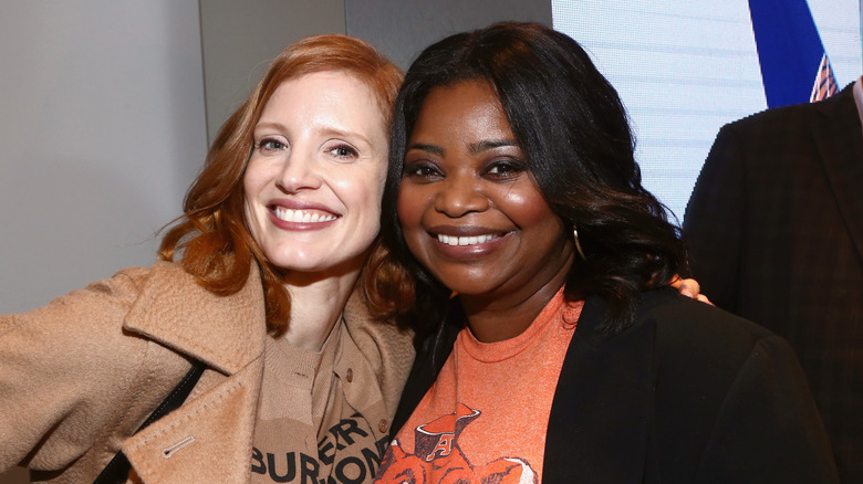 Jessica Chastain, Octavia Spencer, smiling together