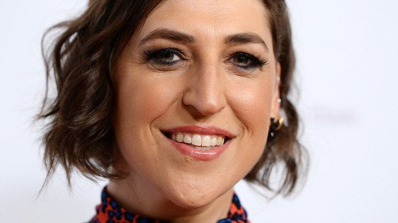 Mayim Bialik in 2019, smiling