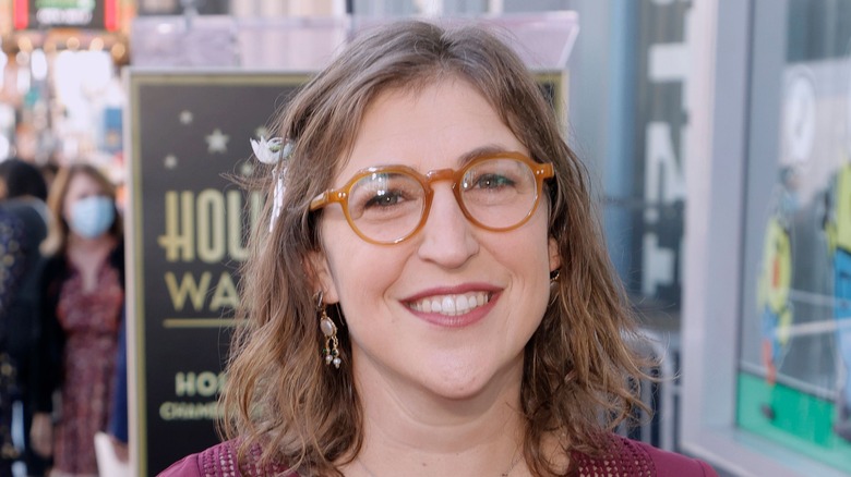 Mayim Bialik at Hollywood Walk of Fame ceremony