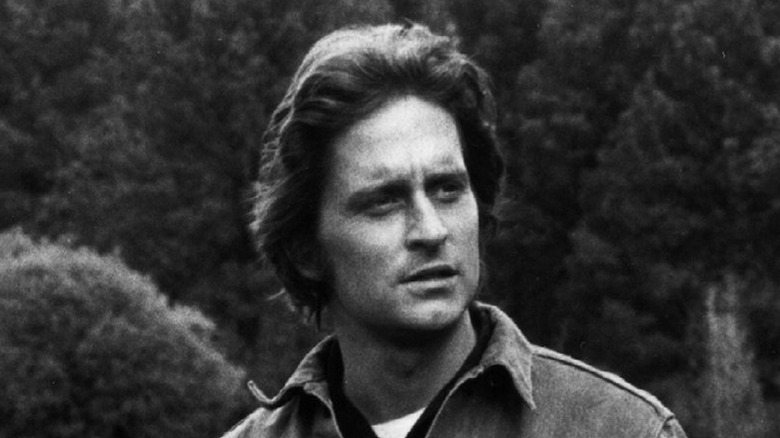 Michael Douglas standing outside