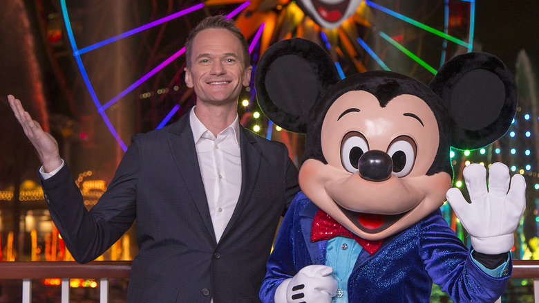 Neil Patrick Harris next to Mickey Mouse