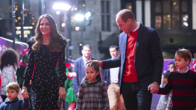 Prince William and Kate Middleton with their children Prince Louis, Prince George, and Princess Charlotte